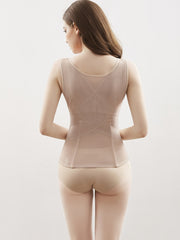 Hook Front Waist Trainer Tummy Control Tank Shapewear