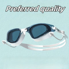 Large Frame Anti-Fog Swimming Goggles High Definition