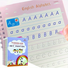 Reusable 3D Calligraphy Practice Book English & Math Learning