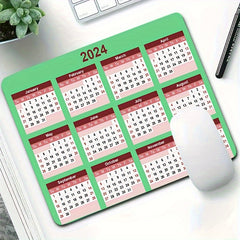 Calendar Small Size Mouse Pad Anti Slip Gamer Desktop Mouse Pad