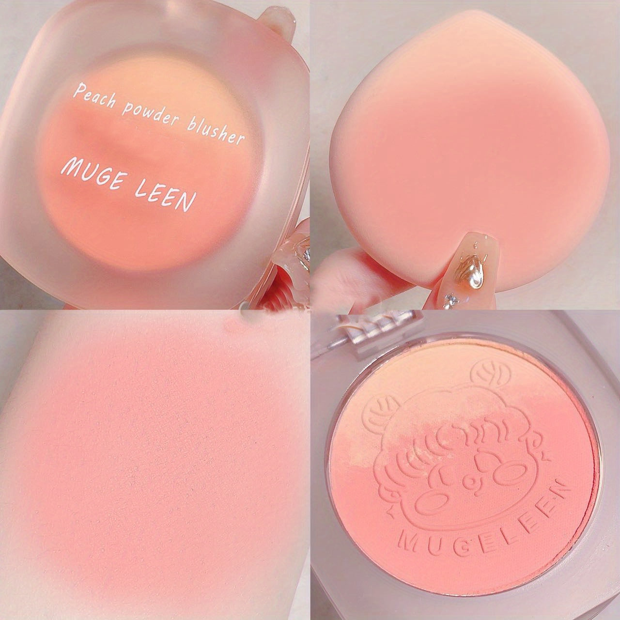 Gradient Blush Palette Waterproof Shimmer Blush Powder