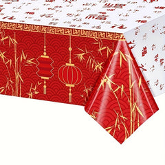 Chinese Year Decoration Tablecloth Happy Year Table Decor