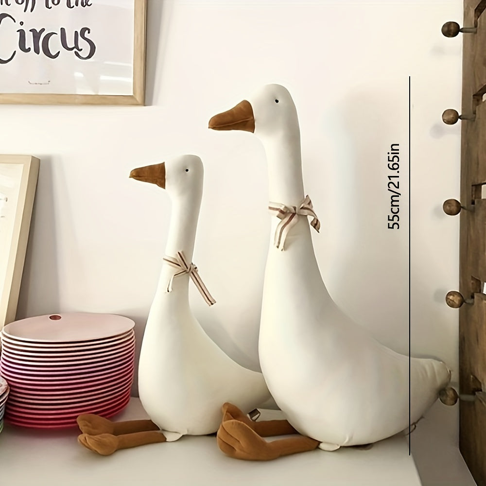 Cute Cartoon Goose Doll for Kids' Room Decor