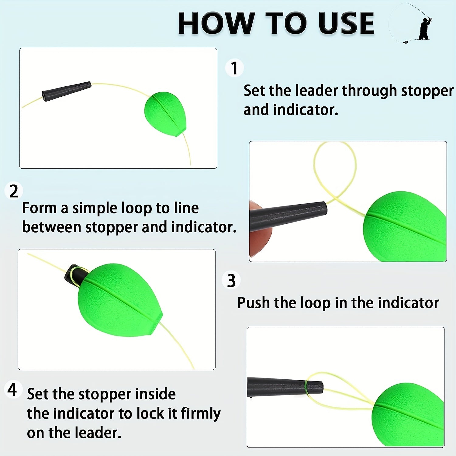 15pcs Trout Float Fly Fishing Indicator Highly Visible Bob Fishing Float