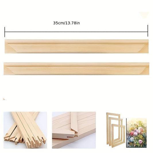 Pine Wood Frame Bandage Silk Picture Frame DIY Easy Assembly