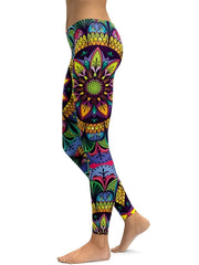 Cartoon Print High Waist Leggings for Women