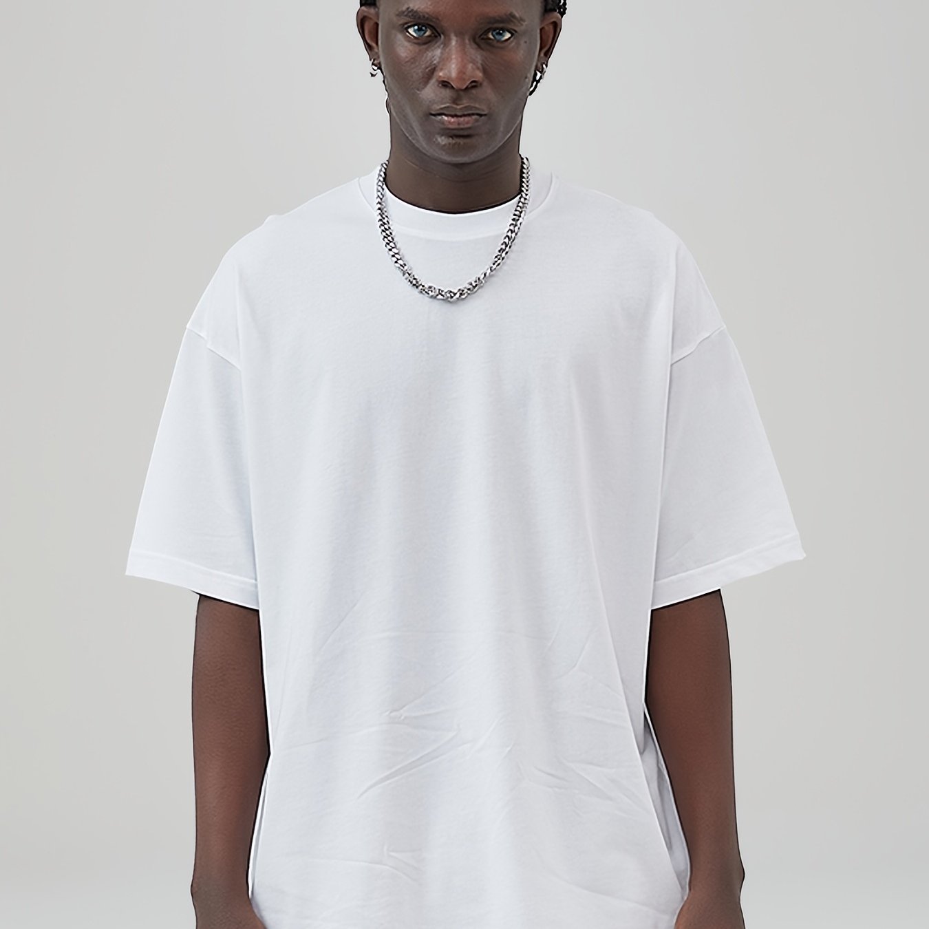 Men's Cotton Oversized Short Sleeves T Shirt Comfortable