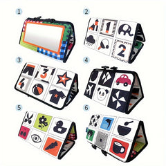 Sensory Crinkle Book, High Contrast Puzzle Toy for Youngsters