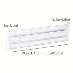 Retractable Transparent Drawer Partition for Underwear and Socks Organization