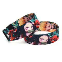Q Version Anime Print Webbing Bracelet Waterproof Reusable Wristband