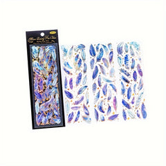 3pcs Dream Feather Sticker Pack Vintage Scrapbooking Label Diy Journal