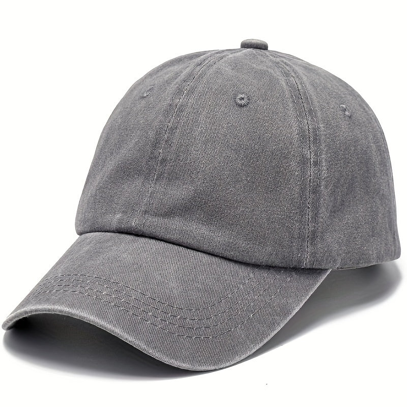 Men's Vintage Baseball Cap Solid Light Plate Cap Outdoor Sun Visor Cap