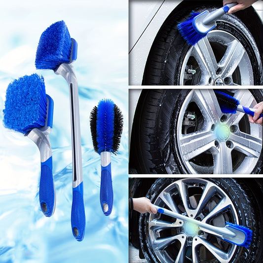 Car Cleaning Brush Long Handle for Tire Washing & Car Wash Care
