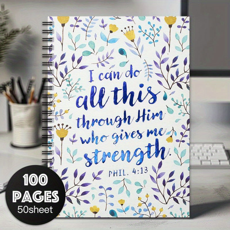 Inspirational Spiral Notebook Journal School Office Supplies