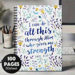 Inspirational Spiral Notebook Journal School Office Supplies