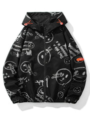Men's Casual Hooded Windbreaker Jacket for Spring and Fall
