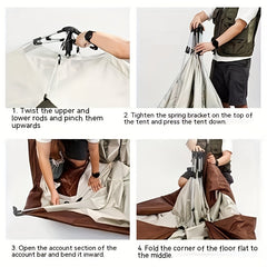 Portable Sunscreen Tent for Outdoor Camping