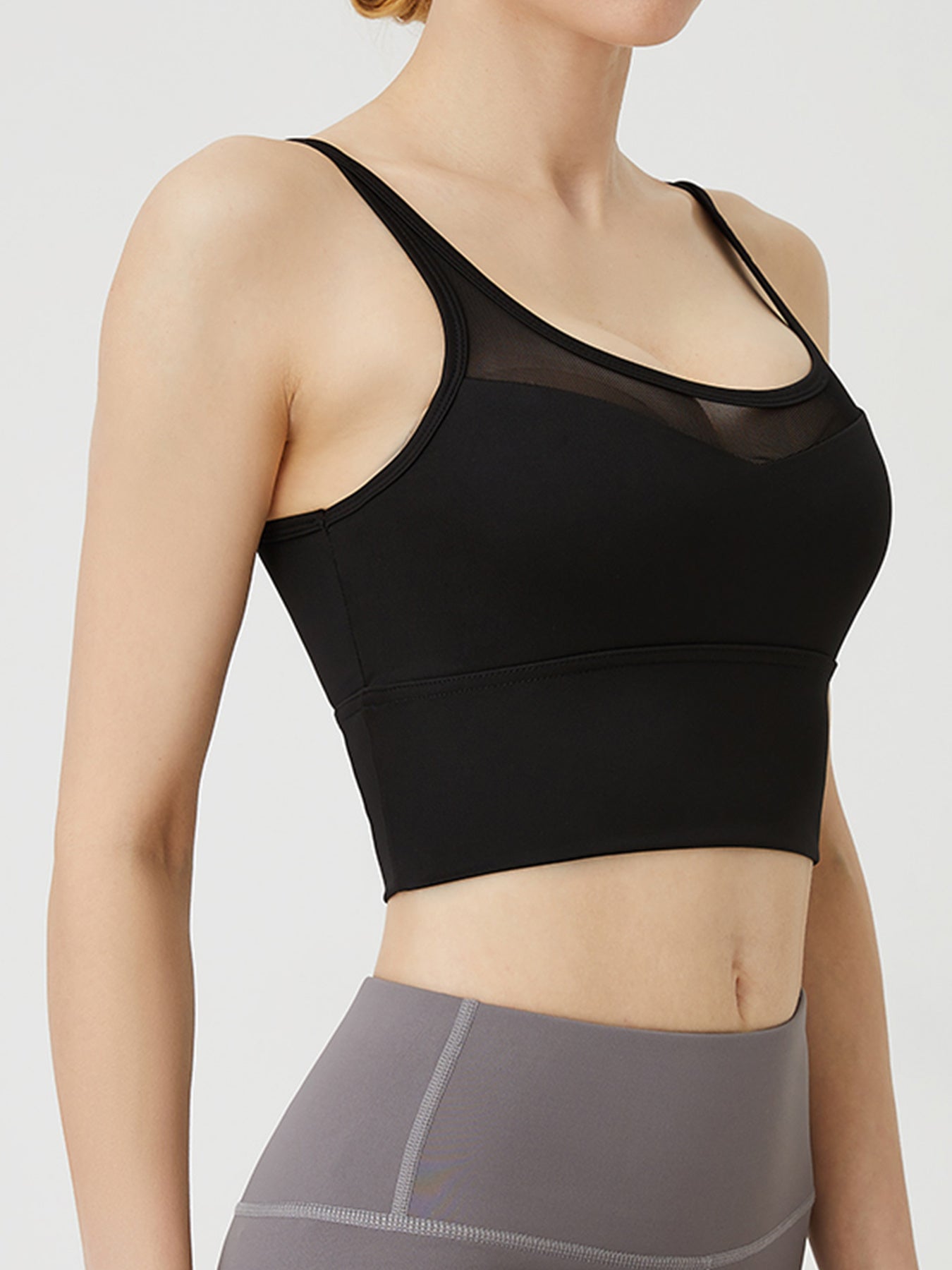 High Stretch Mesh Sports Bra for Women - Yoga Fitness Training