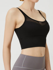 High Stretch Mesh Sports Bra for Women - Yoga Fitness Training