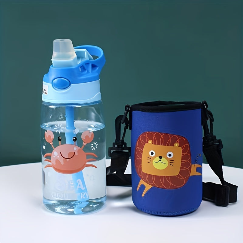 Cartoon Duckbill Straw Cup Leak Proof Outdoor Water Cup