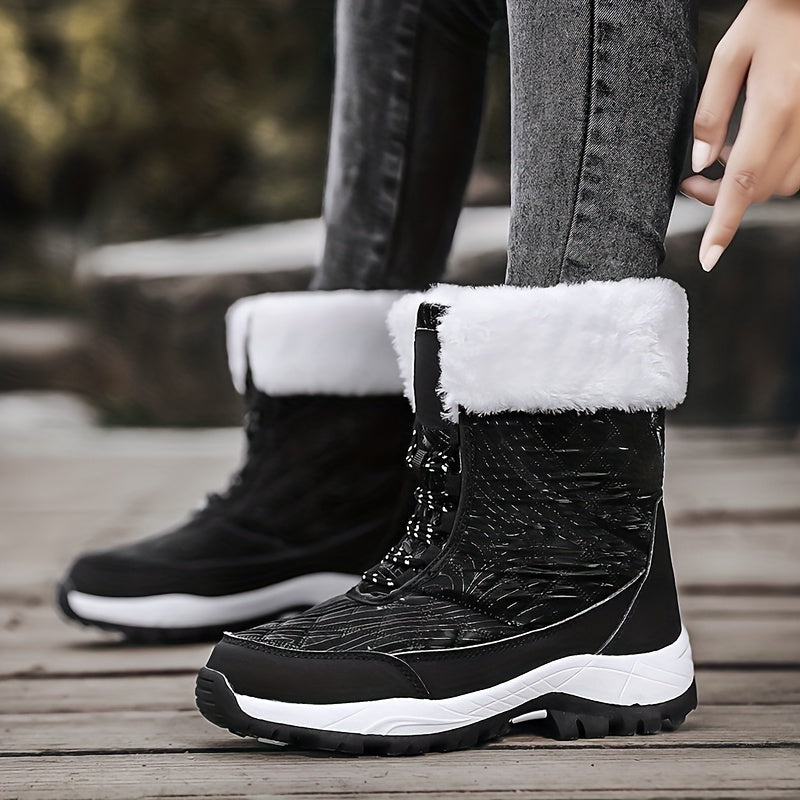 Women's Waterproof Snow Boots High Top Hiking Boots
