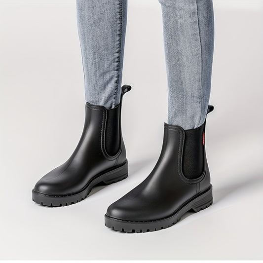 Women's Waterproof Rain Boots Comfortable Solid Outdoor Boots