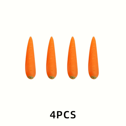 Artificial Carrots for DIY Diorama Scenes - Vibrant Orange Simulation Vegetables