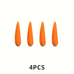 Artificial Carrots for DIY Diorama Scenes - Vibrant Orange Simulation Vegetables