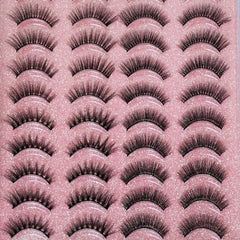 20 Pairs Natural Look Criss Cross False Eyelashes