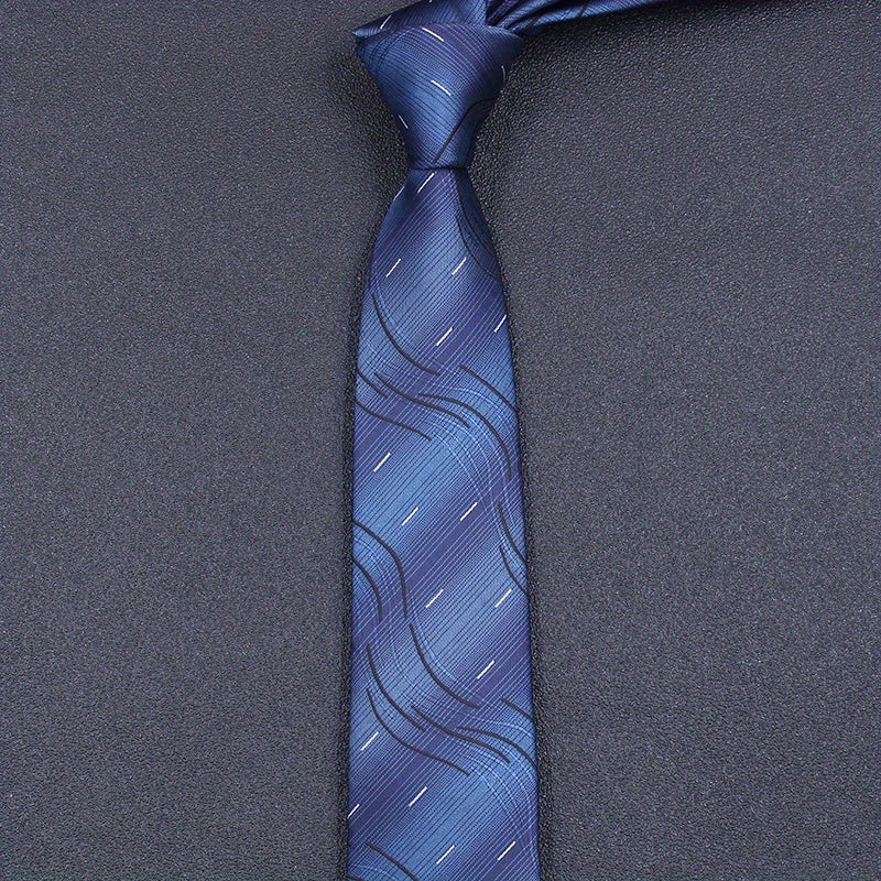 Polyester Neckties Business Formal Hand tied Tie For Men