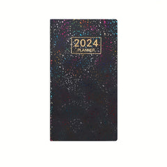 A6 Laser English Schedule Book Colorful Star Cover Weekly Calendar Plan Book