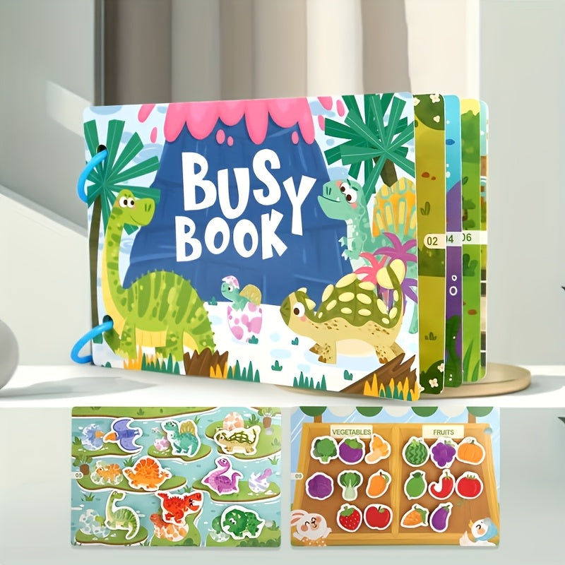 Interactive Busy Book Sensory Activity Flashcards Quiet Learning Toy