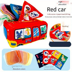 Infant Toys Cloth Book Tissue Box Early Education Toys