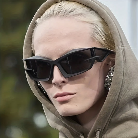 Y2K Wrap Around Sunglasses For Women Men Irregular