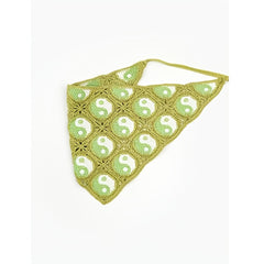Neon Crochet Bandana Y2K Head Wrap Hair Accessory