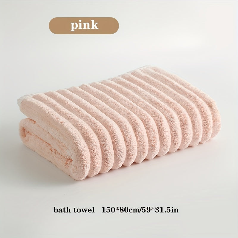 3pcs Microfiber Bathroom Towel Set Soft Strong Water Absorption Hair Towel
