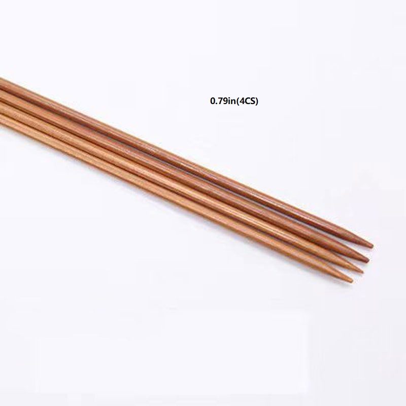 4pcs Carbonized Single Pointed Stick Needle Sweater Needle