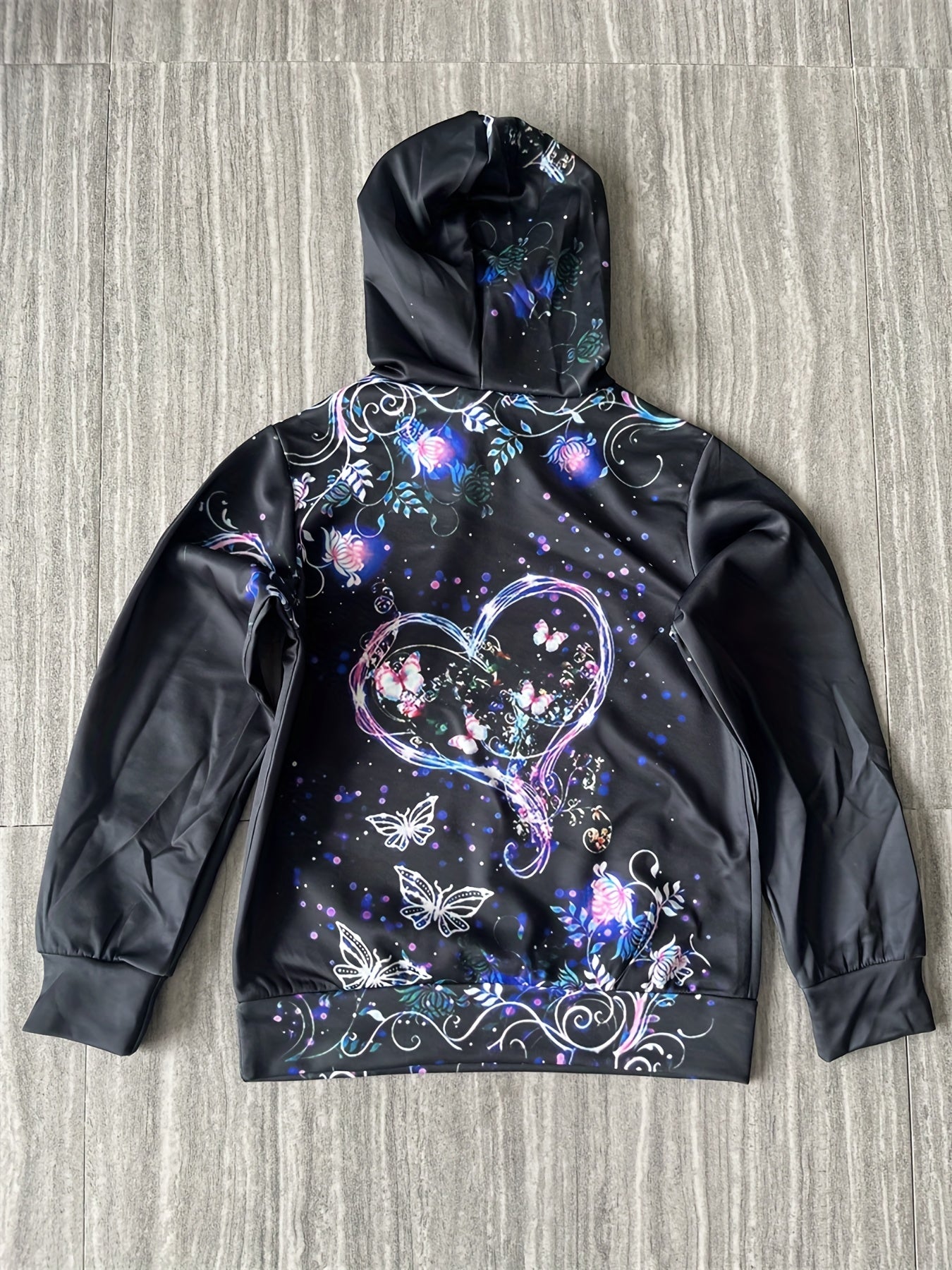 Butterfly Graphic Kids Hoodie Animal 3D Print 3-14Y