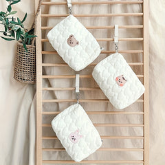 Zipper Handbag for Moms & Babies - Diaper Wipes Love Quilt