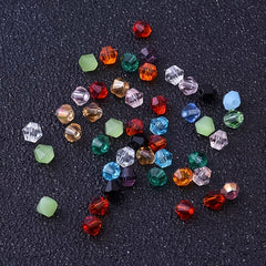 300 90pcs 4mm Bicone Crystal Beads DIY Jewelry Making