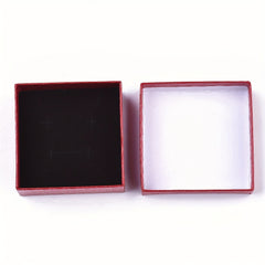 12pcs Red Jewelry Boxes For Pendant Earring Ring With Sponge Inside