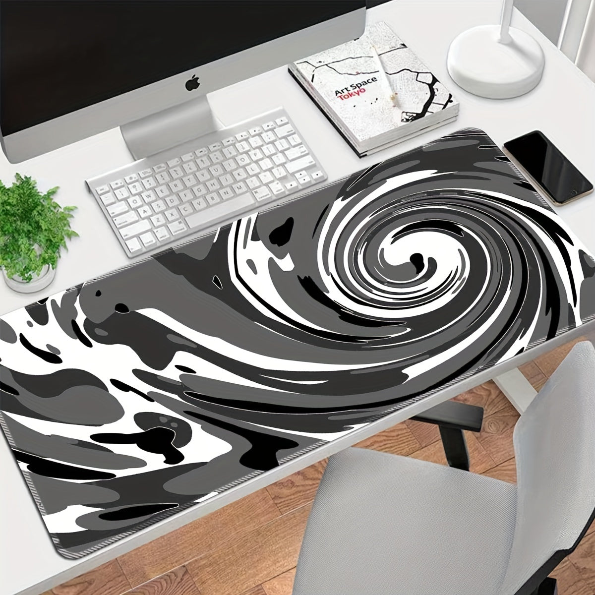 Waterproof Textured Mouse Pad with Non-Slip Rubber Base