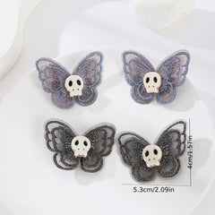 Butterfly Skull Hair Clip Y2K Punk Barrette Hair Accessories For Women Cosplay