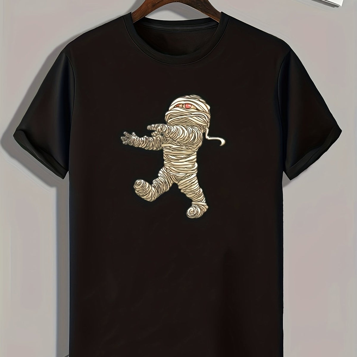 Mummy Print Men's Tee for Halloween