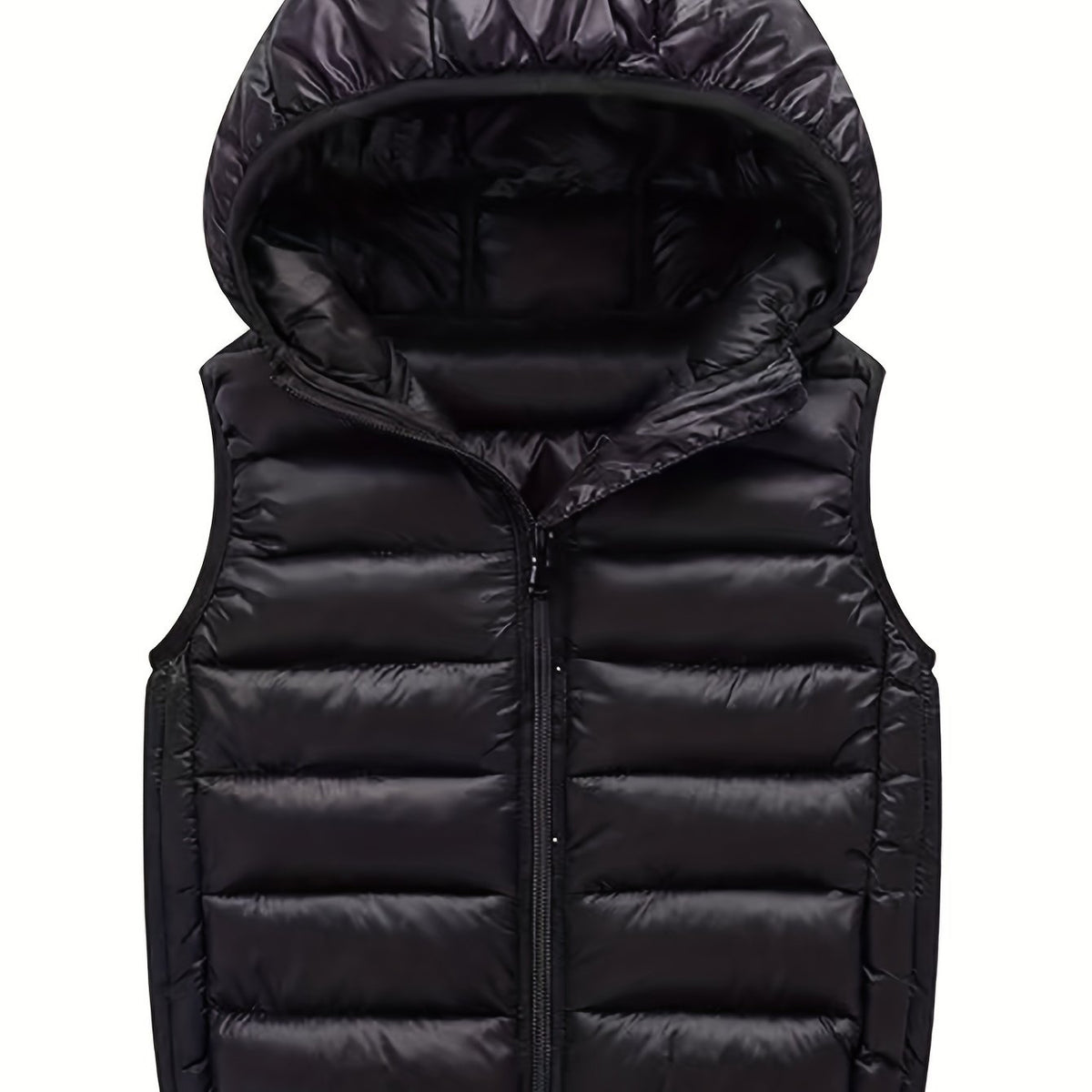 Boys Winter Hooded Cotton Padded Vest Sleeveless Jacket