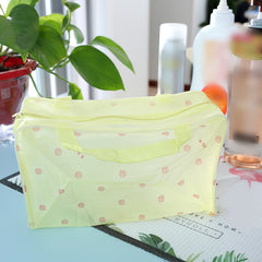 Floral Translucent Toiletry Bag Travel Storage