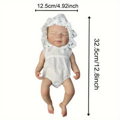 Realistic Silicone Baby Doll with Open Mouth Soft Touch Reborn Doll - Pascale