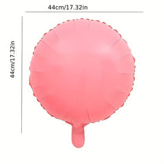 45 72 Cm Monochrome Ball Series Macaron Round Aluminum Film Balloon