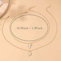 Butterfly Friendship Necklace Set with Box