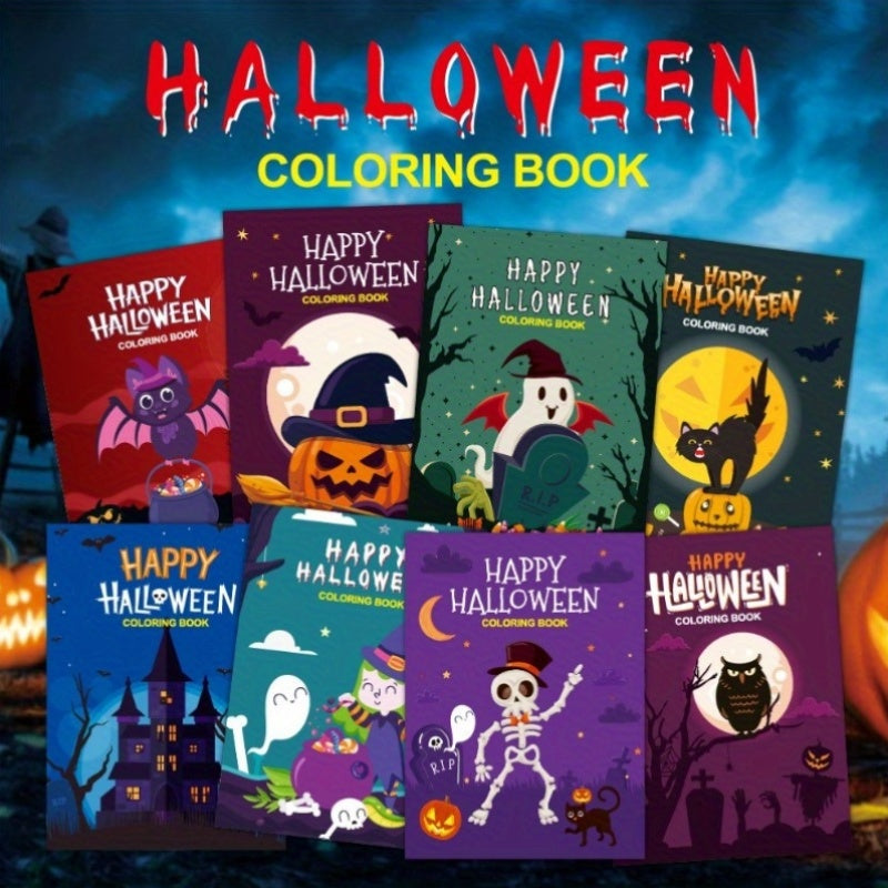 Halloween Coloring Book Puzzle Game for Kids